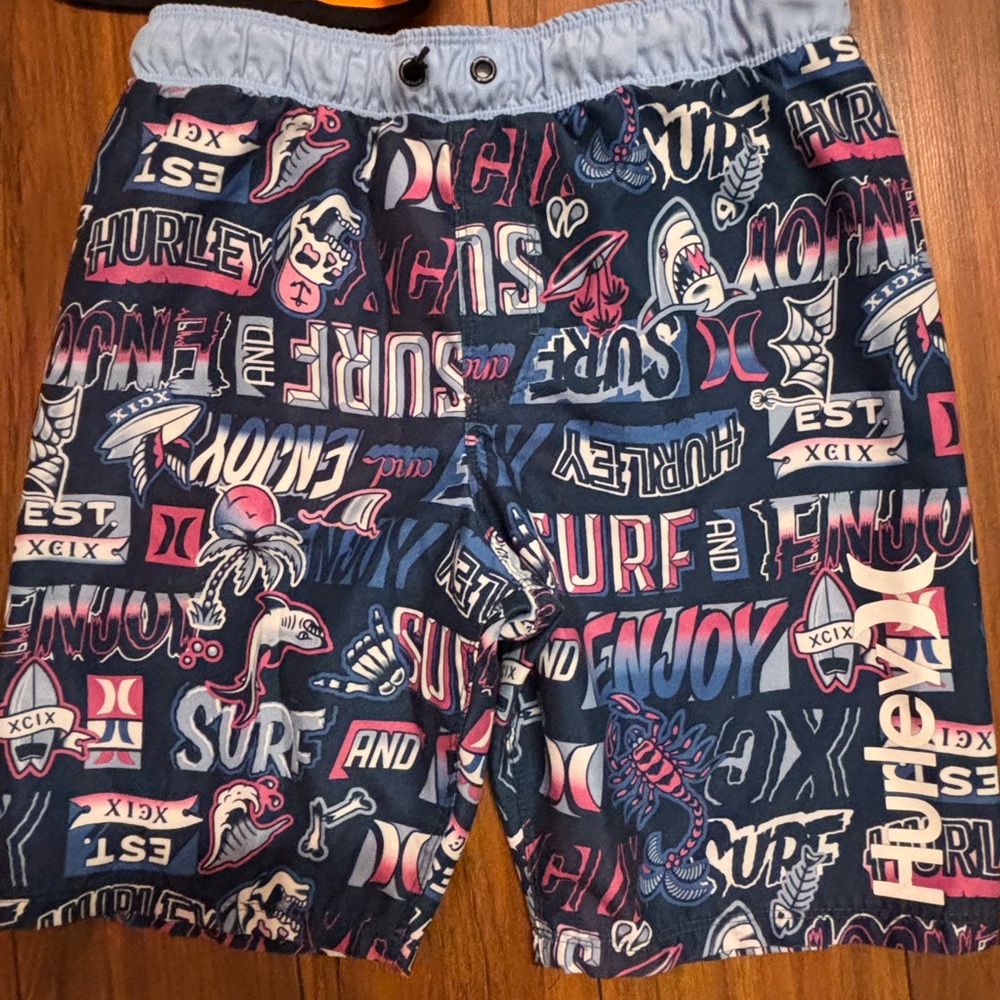 Multiple  Hurley kids Graphic Swim Shorts